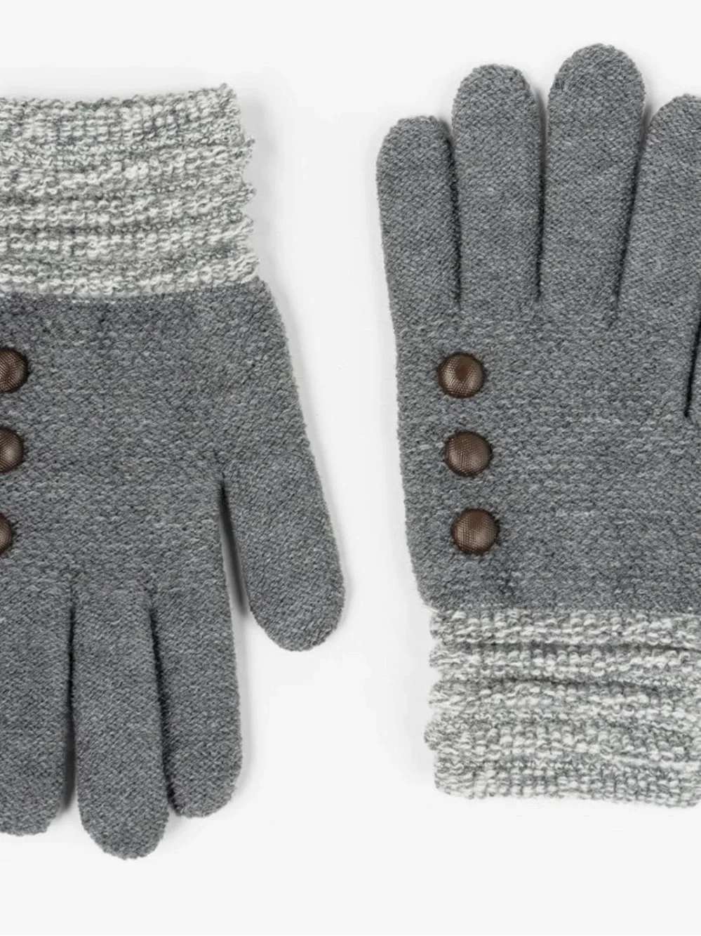 Britt’s Knits Women’s Charcoal Gray Knit Gloves NWT Classic Gloves OS